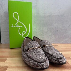 NEW Sam Edelman Lorraine Loafer Brown Multi Fabric Size 8